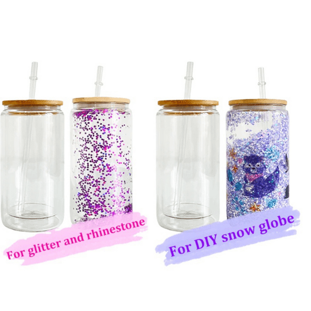 16 oz Snowglobe Tumblers - Wraps and Blanks