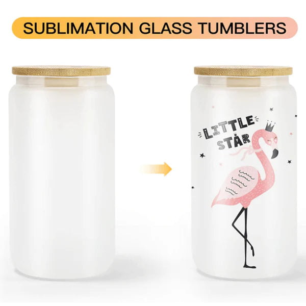 16Oz Frosted sublimation Libbey Glasses - Wraps and Blanks