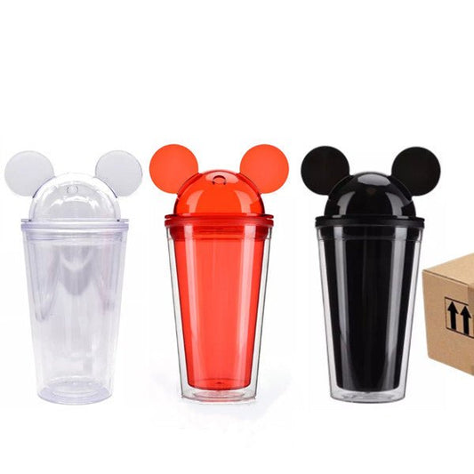 16oz Double Walled Mouse Ears Plastic tumbler - Wraps and Blanks