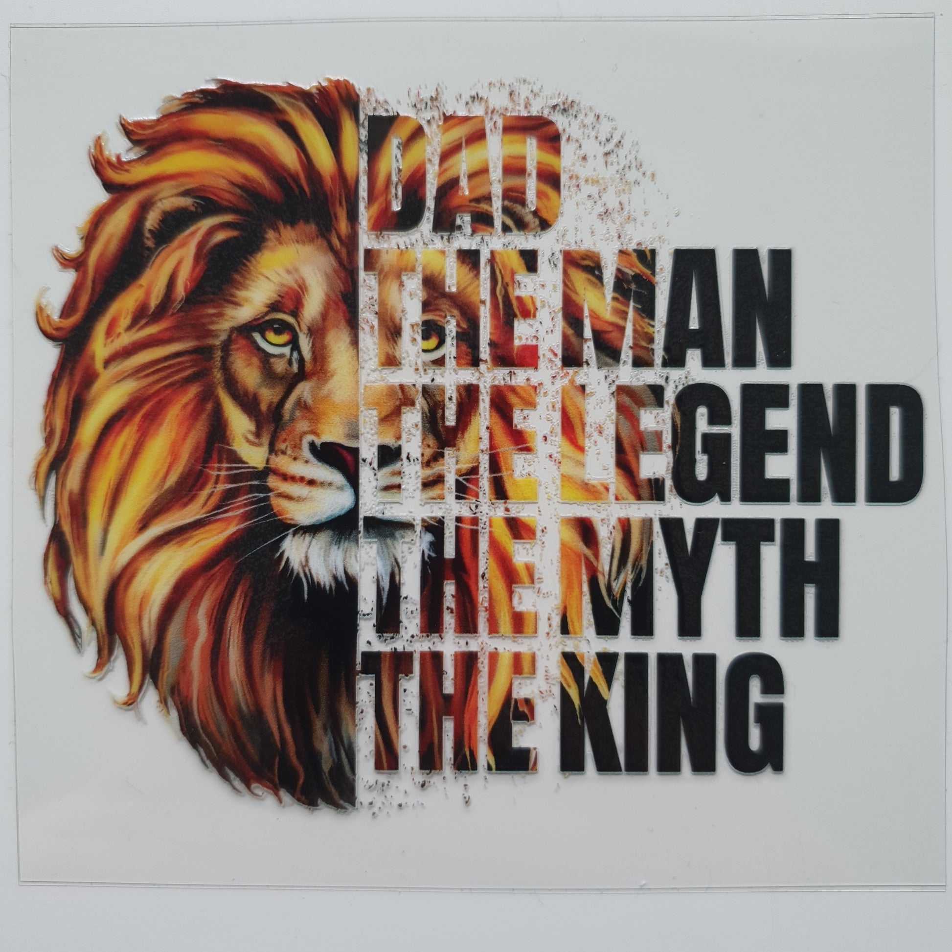 Dad The Legend UV DTF Decal 10cm×8cm - Wraps and Blanks