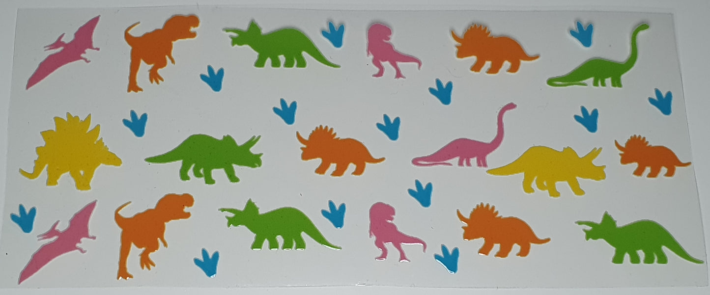 16oz Libbey Can Dinosaurs print - Wraps and Blanks