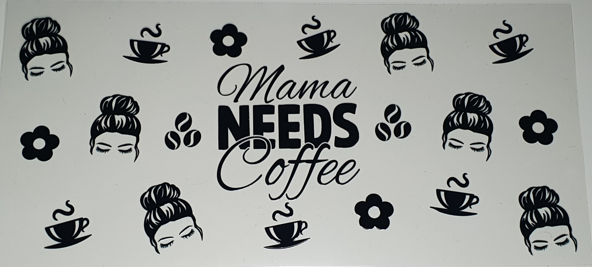 16oz Libbey can Mama Needs Coffee print - Wraps and Blanks