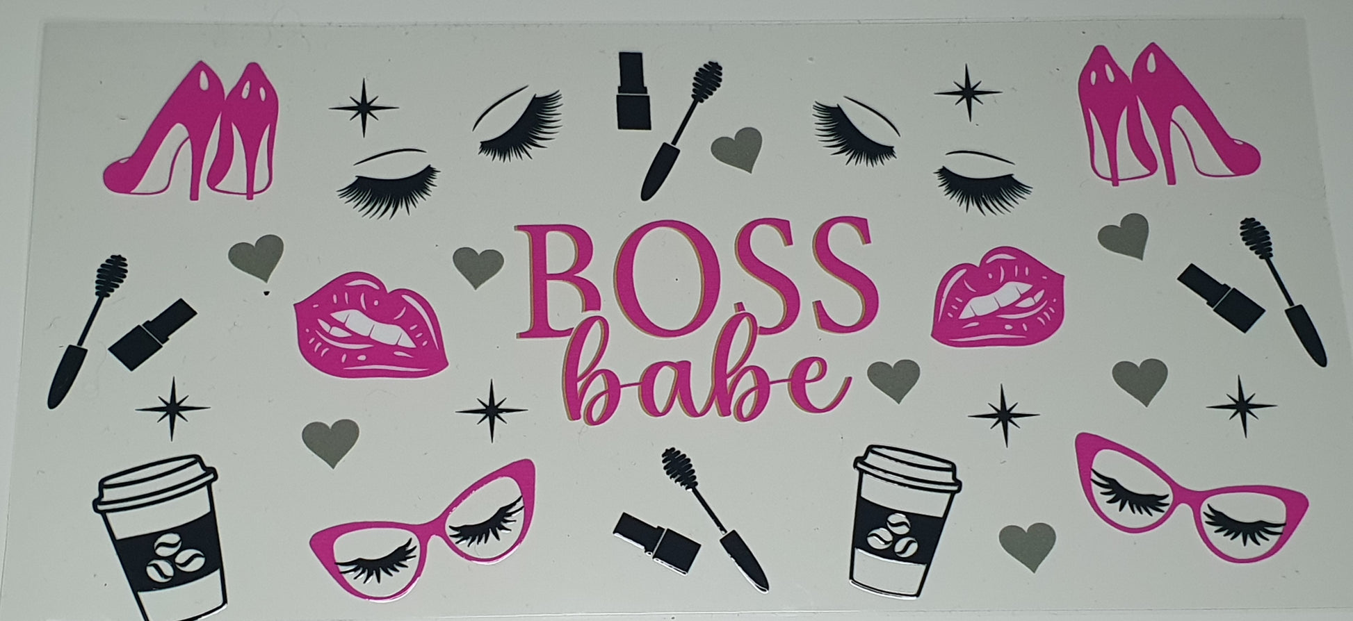 16oz Libbey can Boss Babe print - Wraps and Blanks