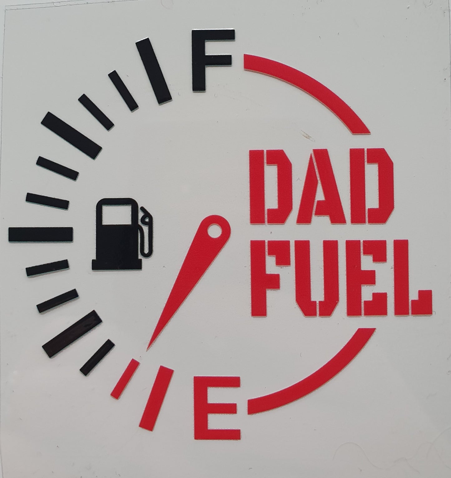 Dad Fuel UV DTF Decal 8cm×8cm - Wraps and Blanks