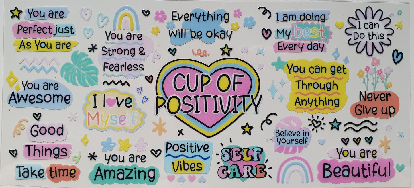 16 Oz Libbey Can Cup of Positivity - Wraps and Blanks