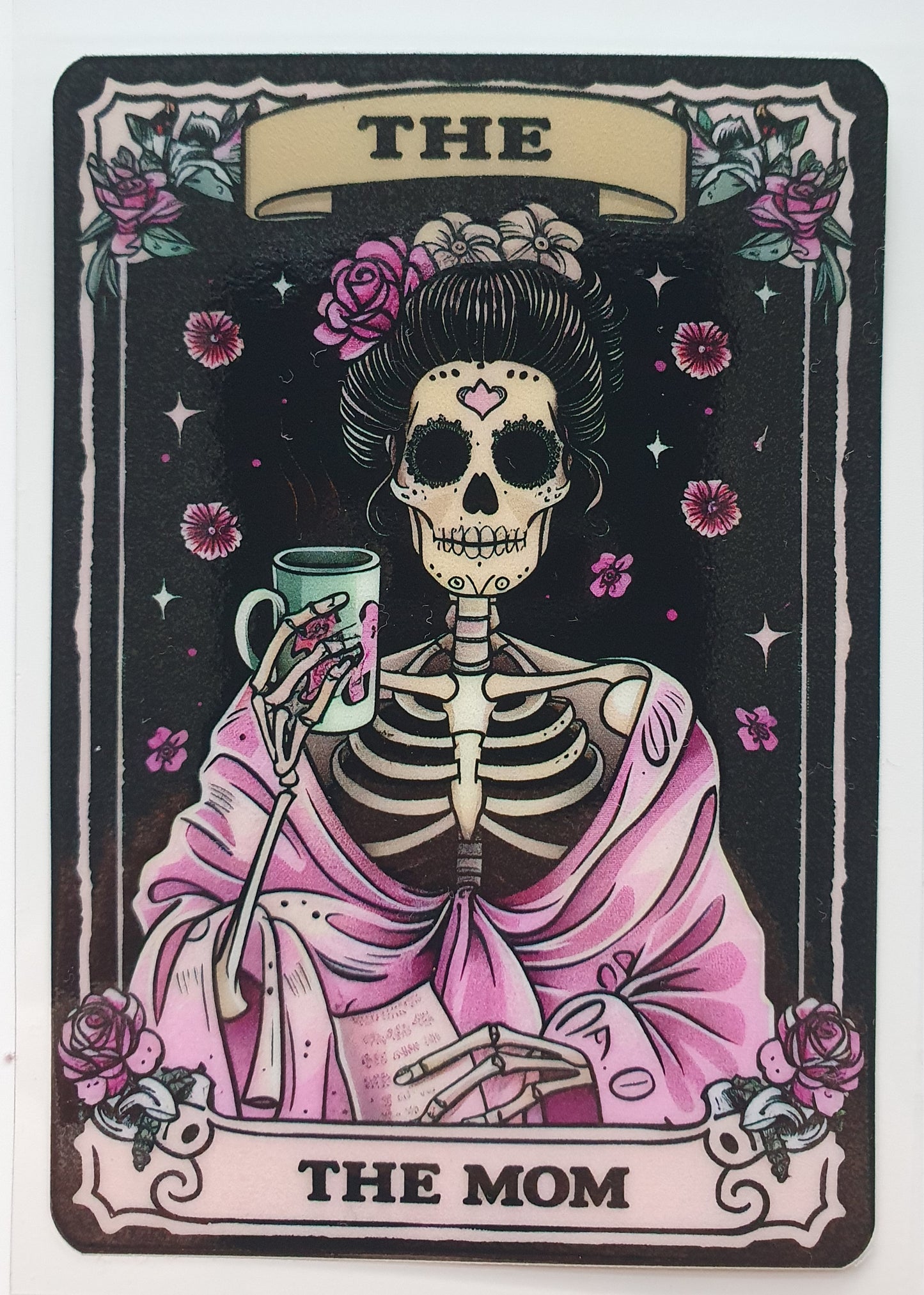 The Mom Tarot Card  UV DTF Decal 10cm - Wraps and Blanks