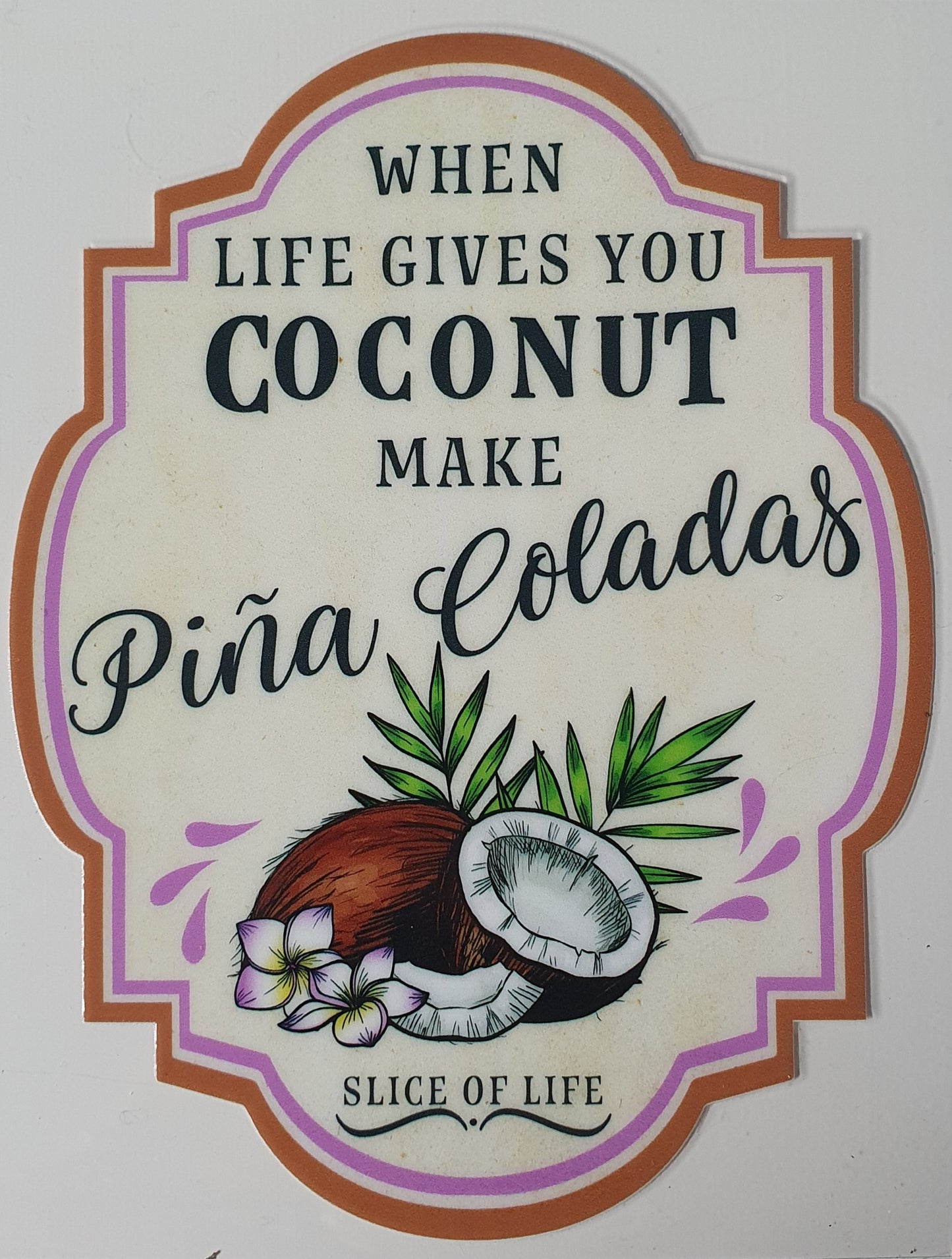 Pina Colada UV DTF Decal 12cm - Wraps and Blanks