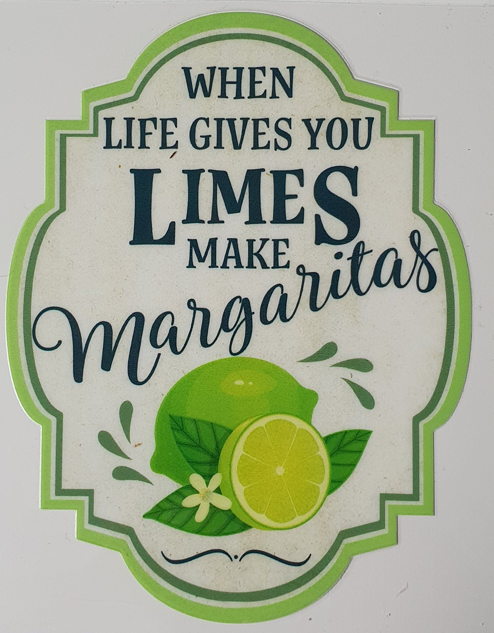 Margaritas UV DTF Decal 12cm - Wraps and Blanks