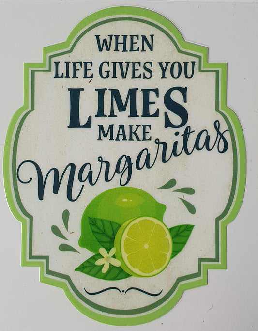 Margaritas UV DTF Decal 12cm - Wraps and Blanks