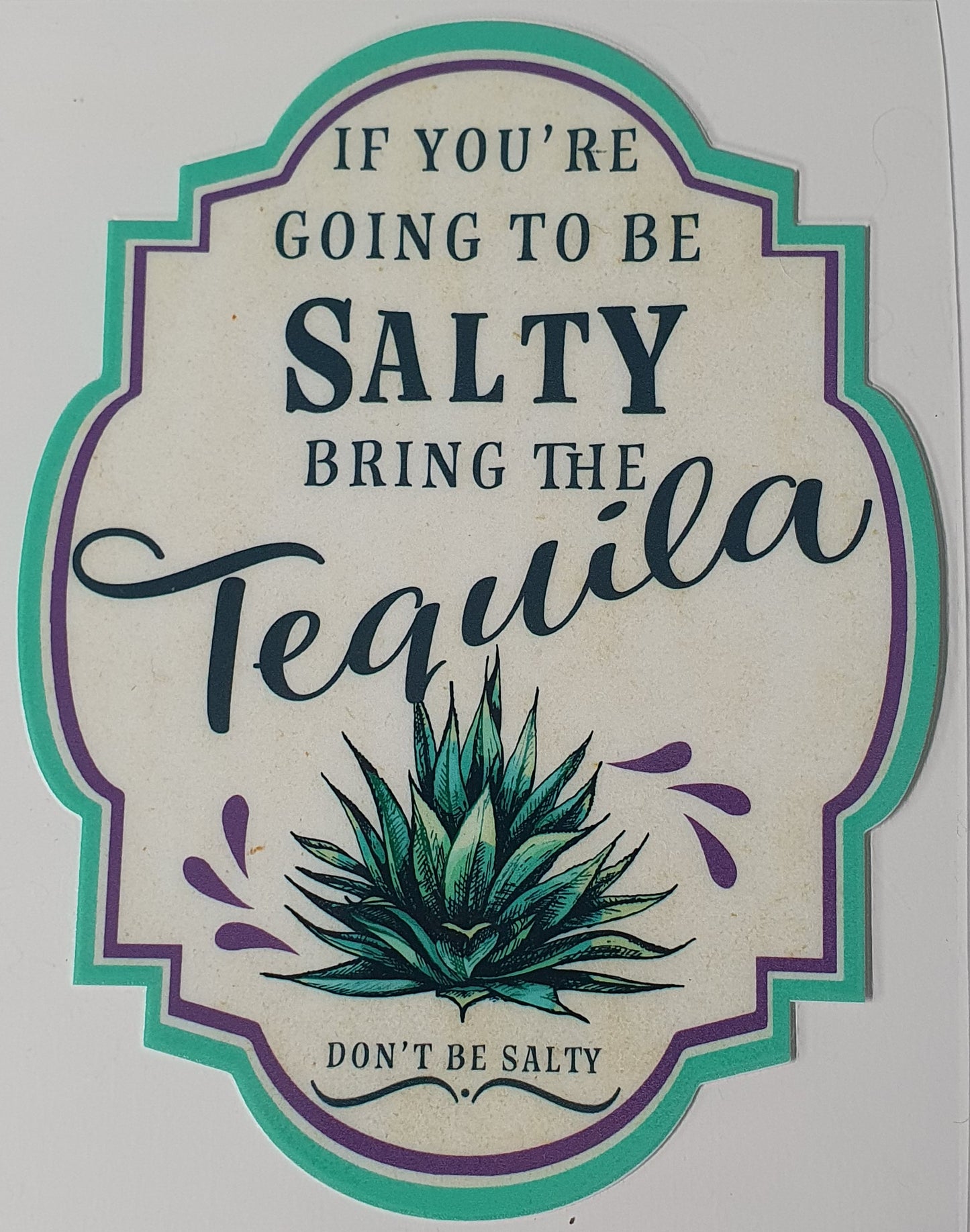 Tequila UV DTF Decal 12cm - Wraps and Blanks