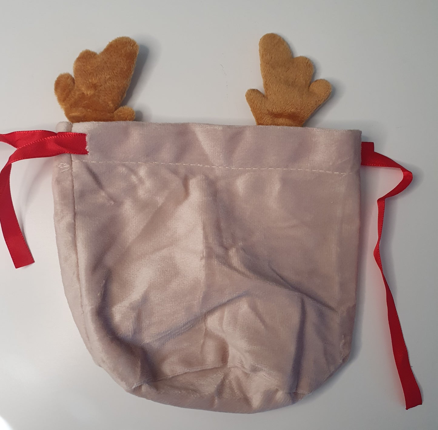 Reindeer ears drawstring bag small