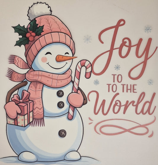 Joy to the world DTF print