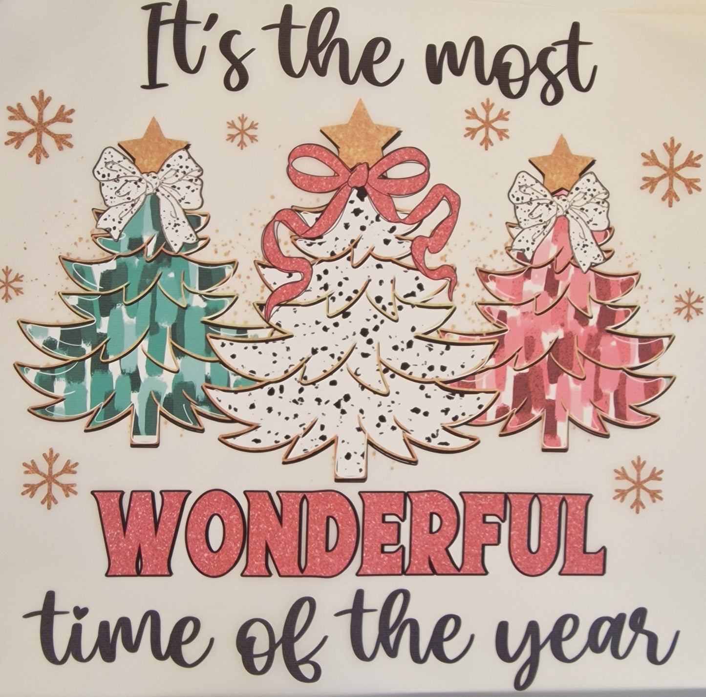 Most wonderful time of the year 25cm DTF print