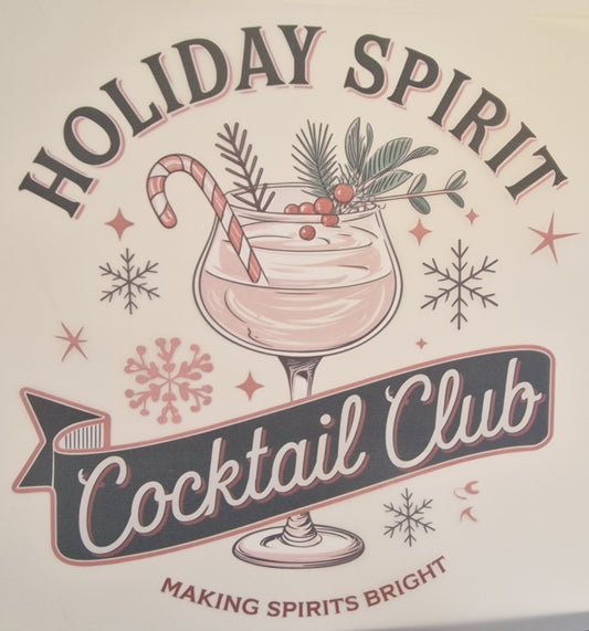 Holiday Cocktail club 25cm DTF print