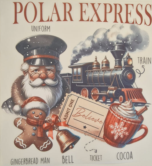 Polar Express 23cm DTF print