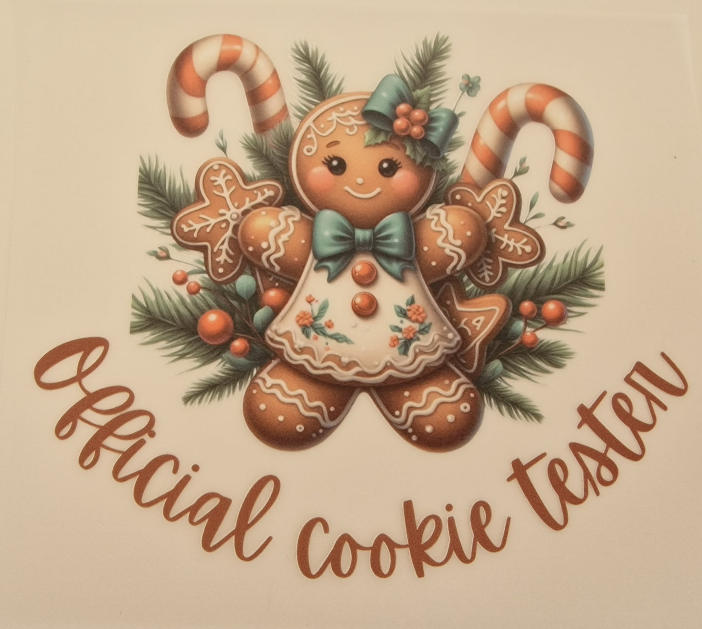 Official cookie tester DTF print 10cm