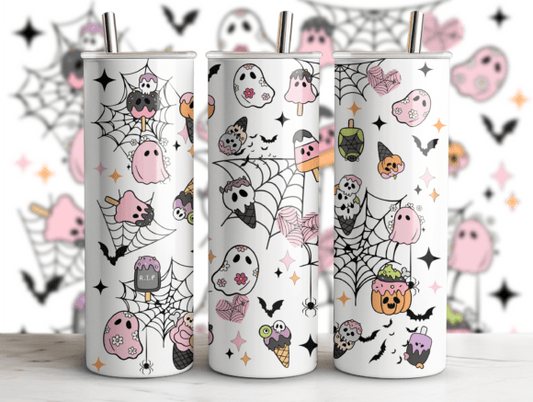 Cute Halloween Ghosts 20 oz tumbler sublimation print