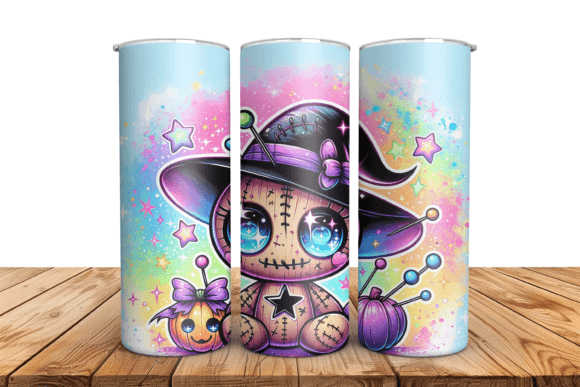 Voodoo Doll 20 oz tumbler sublimation print