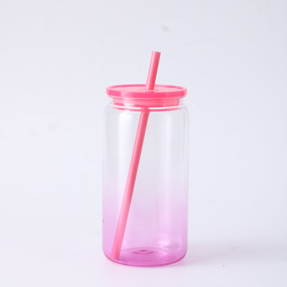 16oz Ombre Plastic Libbey Can