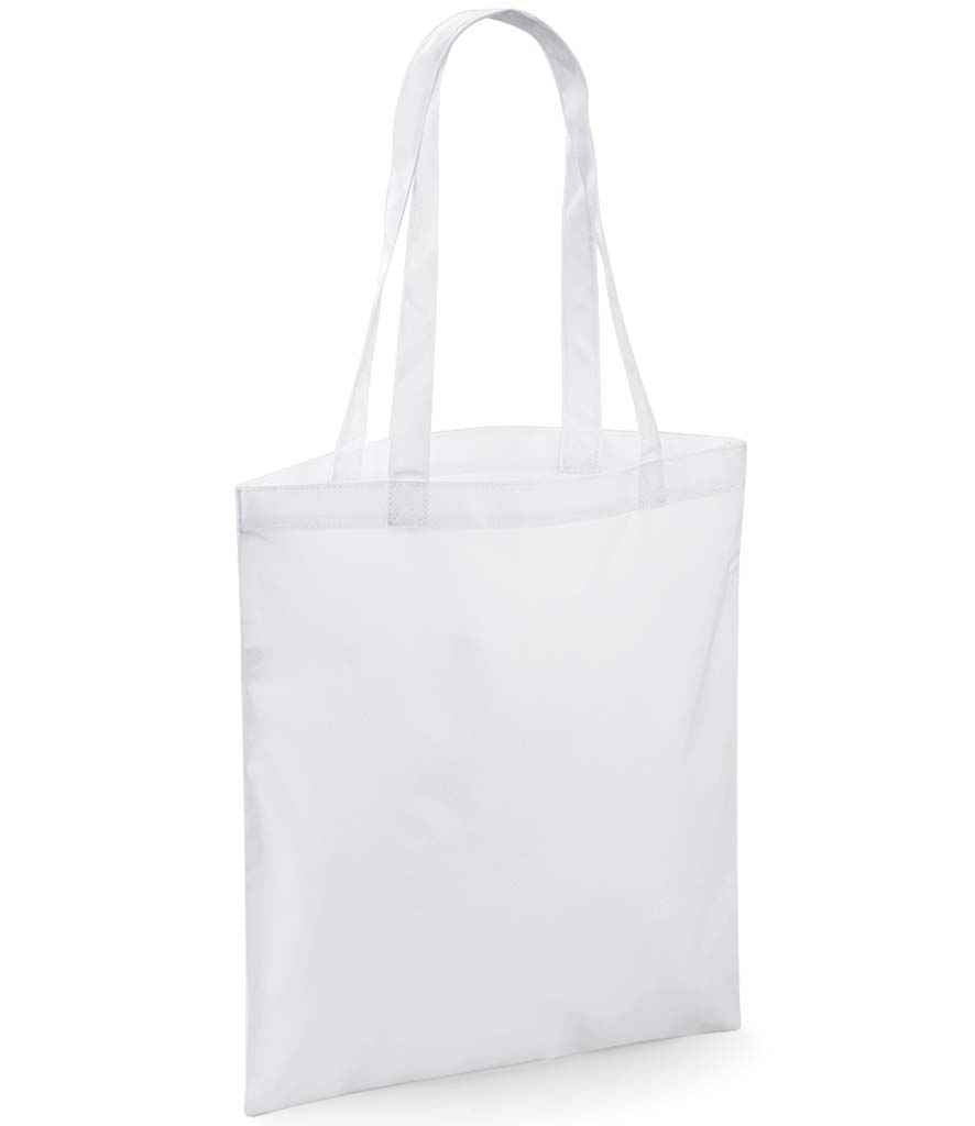 White sublimation tote bag