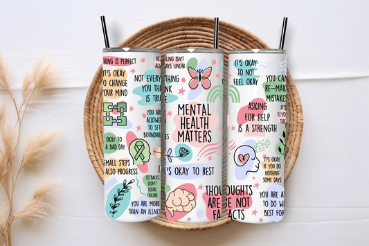 Mental Health Matters Sublimation Print - Wraps and Blanks