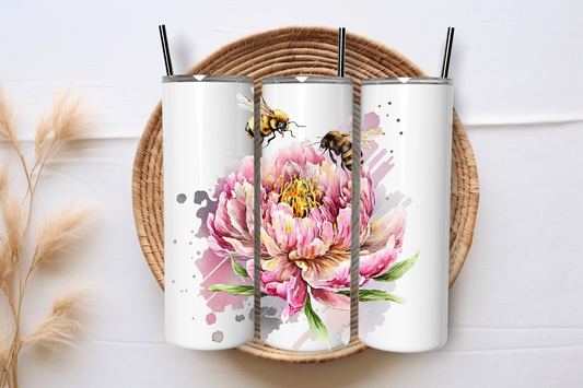 Bee 20oz tumbler Sublimation Print - Wraps and Blanks