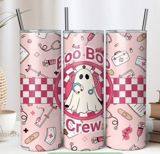 Boo Boo crew 20 oz tumbler sublimation print