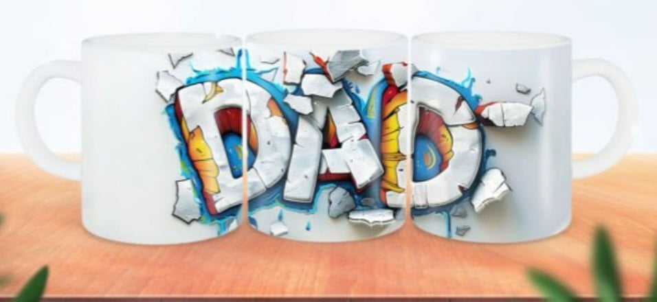 11oz mug sublimation wrap - Dad Grafitti - Wraps and Blanks