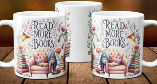 11oz mug sublimation wrap - Book Lover - Wraps and Blanks