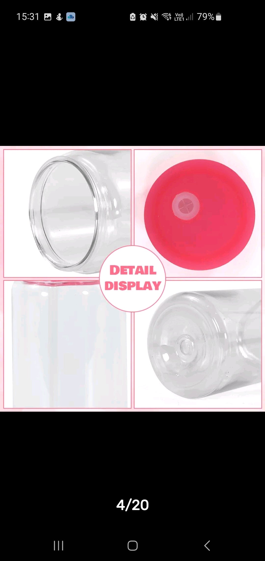 16oz acrylic libbey shape can coloured lids