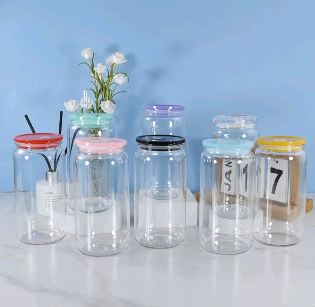 16oz acrylic libbey shape can coloured lids