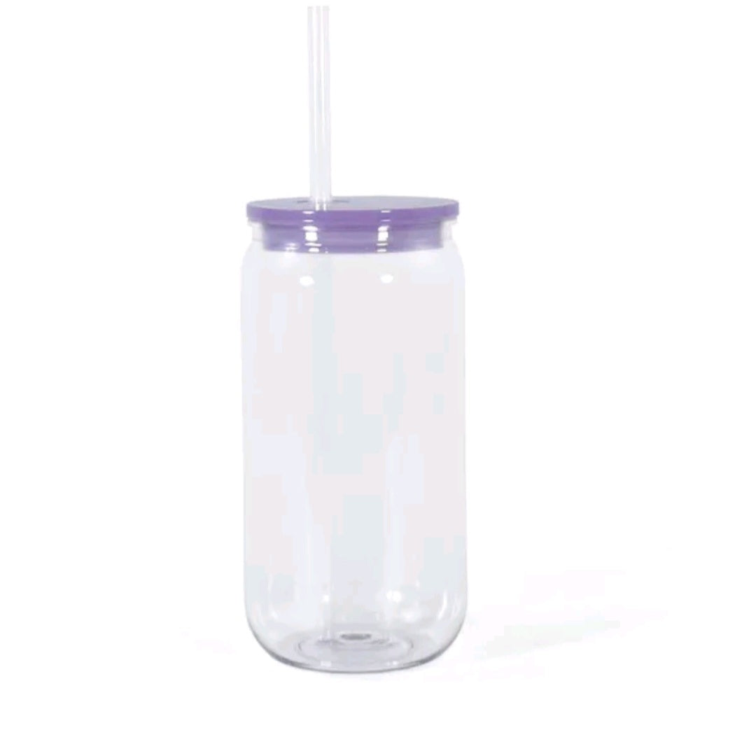 16oz acrylic libbey shape can coloured lids