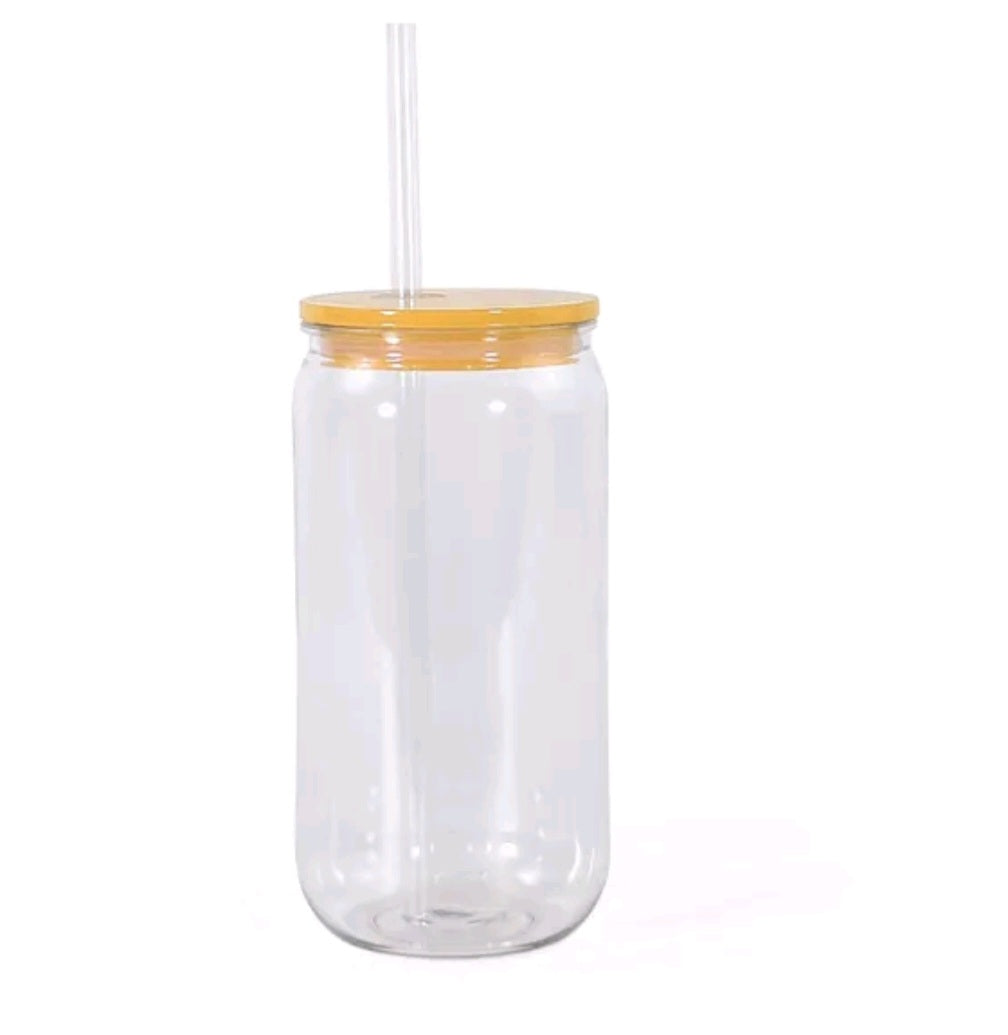 16oz acrylic libbey shape can coloured lids