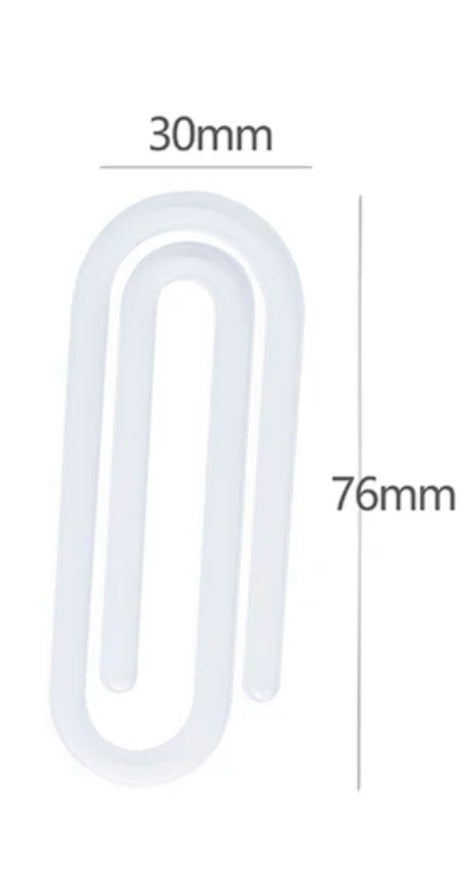 Sublimation coated acrylic paperclips