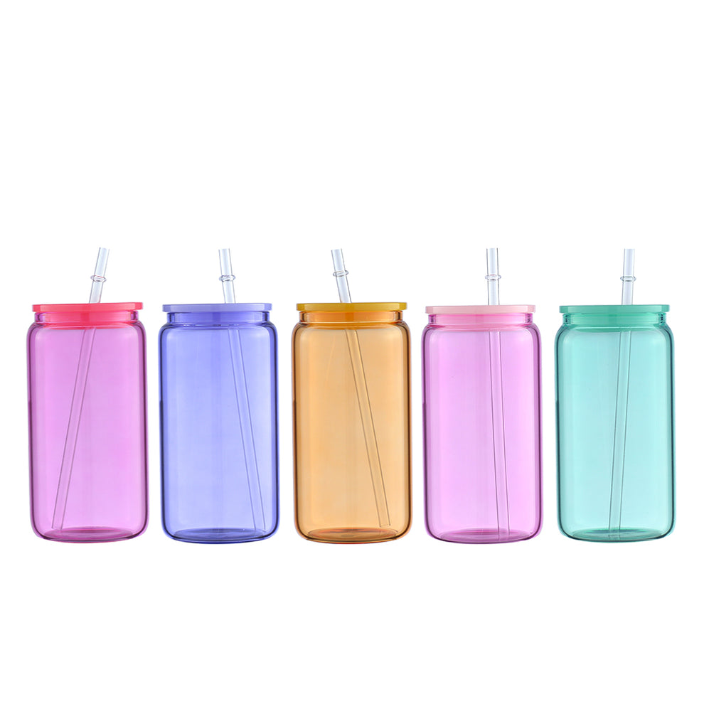 16oz jelly coloured libbey glass cans - Wraps and Blanks