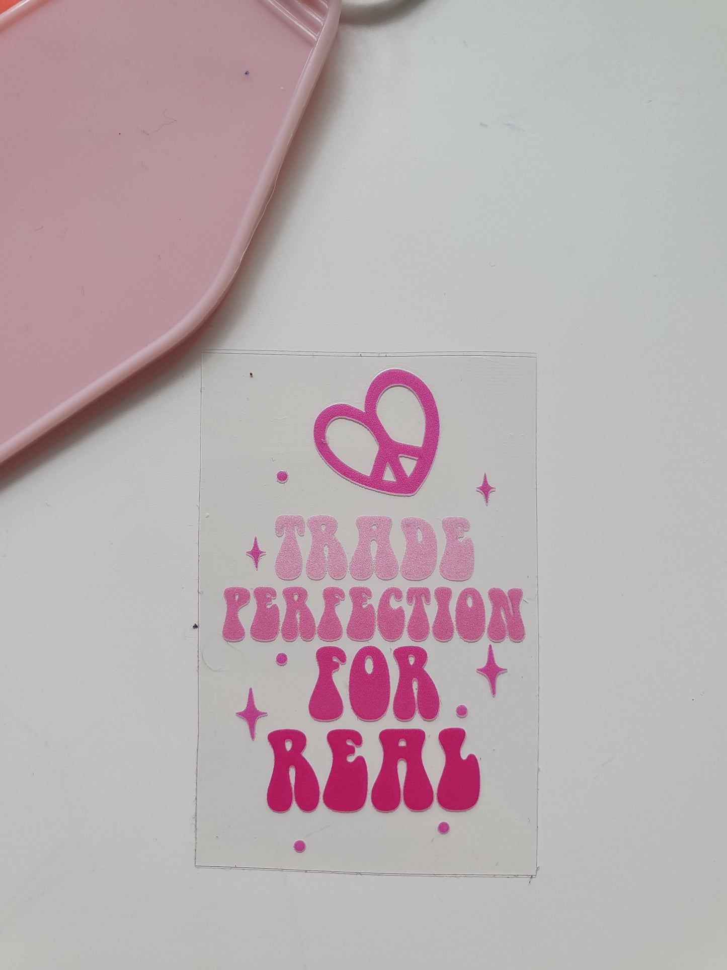 Trade Perfection Motel Keyring UV DTF  print - Wraps and Blanks