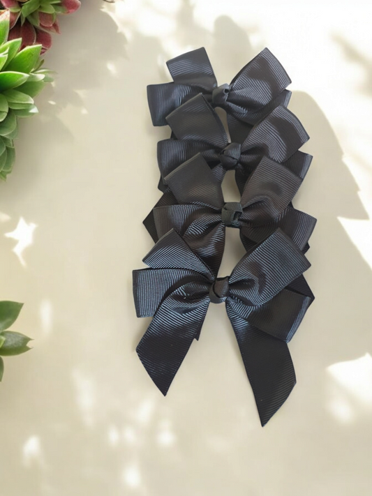 4'' Black hairbow